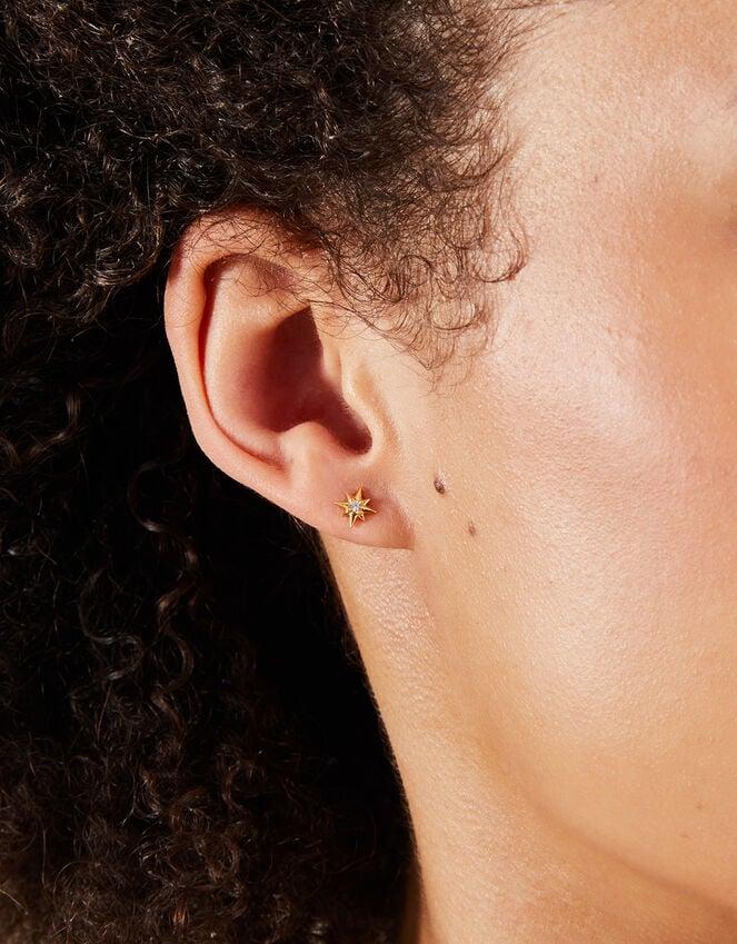 Accessorize 2-Pack 14ct Gold-Plated Sparkle Studs