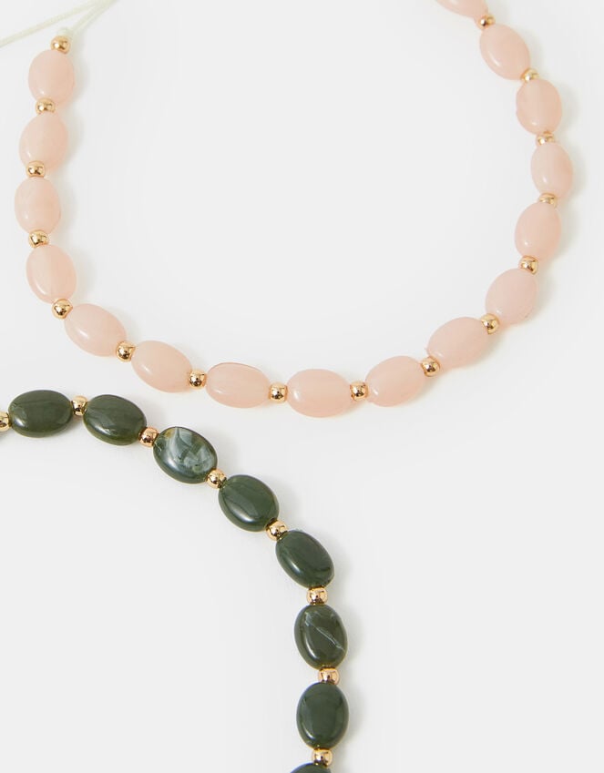 accessorize 2-Pack Beaded Cord Anklets