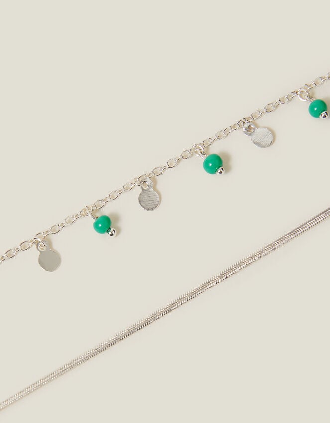Accessorize 2-Pack Charm Chain Anklets