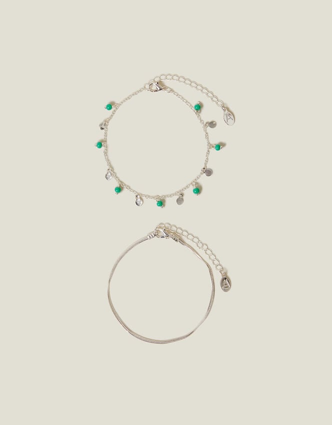 Accessorize 2-Pack Charm Chain Anklets