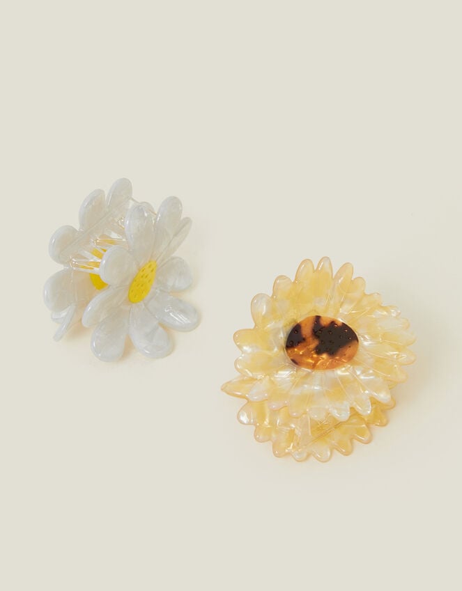 Accessorize 2-Pack Flower Claw Clips