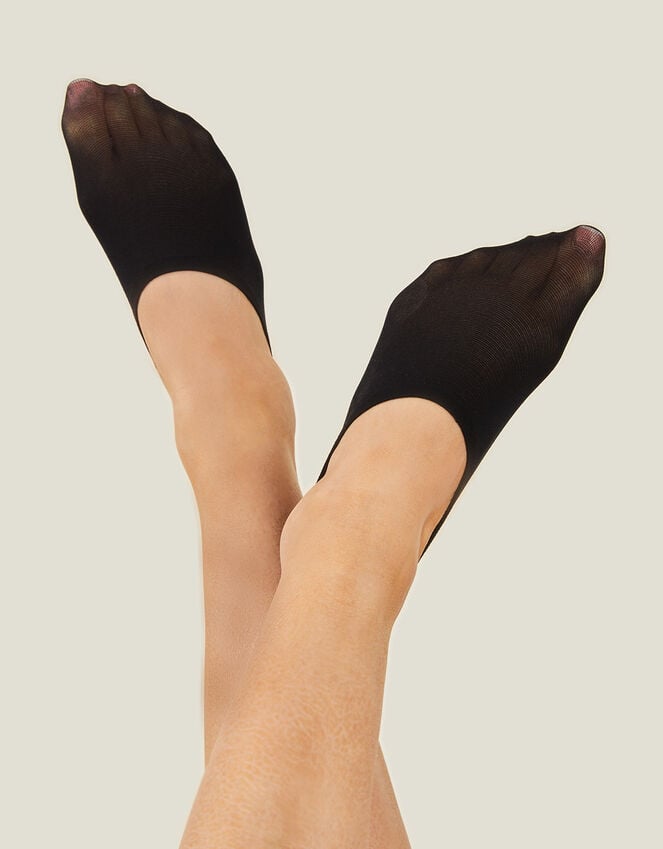 Accessorize 2-Pack Footsie Socks Black
