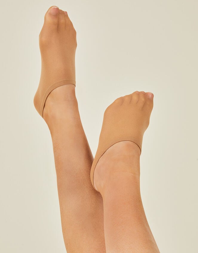 Accessorize 2-Pack Footsie Socks Nude