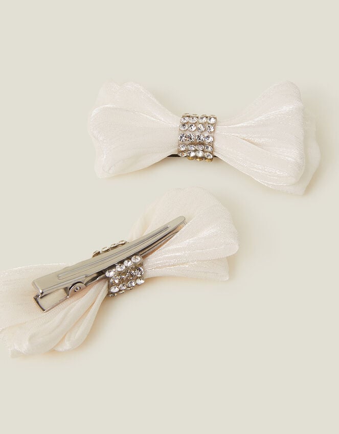 Accessorize 2-Pack Girls Bow Salon Clips