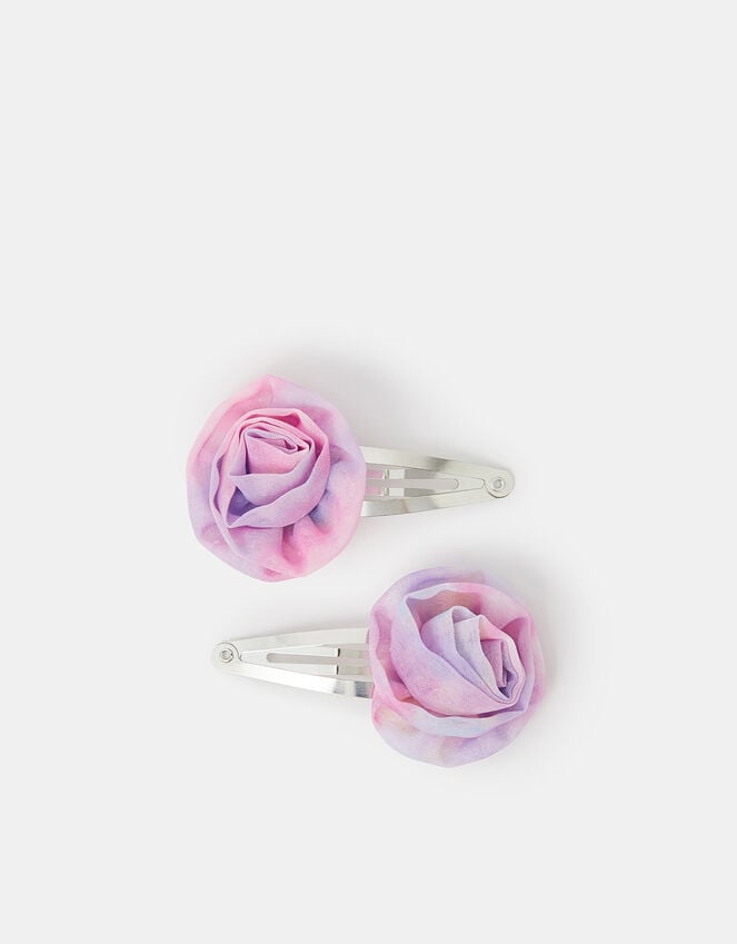Accessorize 2-Pack Girls Fabric Flower Hair Clips