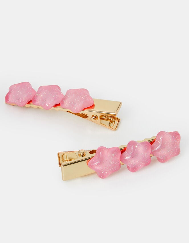 Accessorize 2-Pack Girls Glitter Star Hair Slides