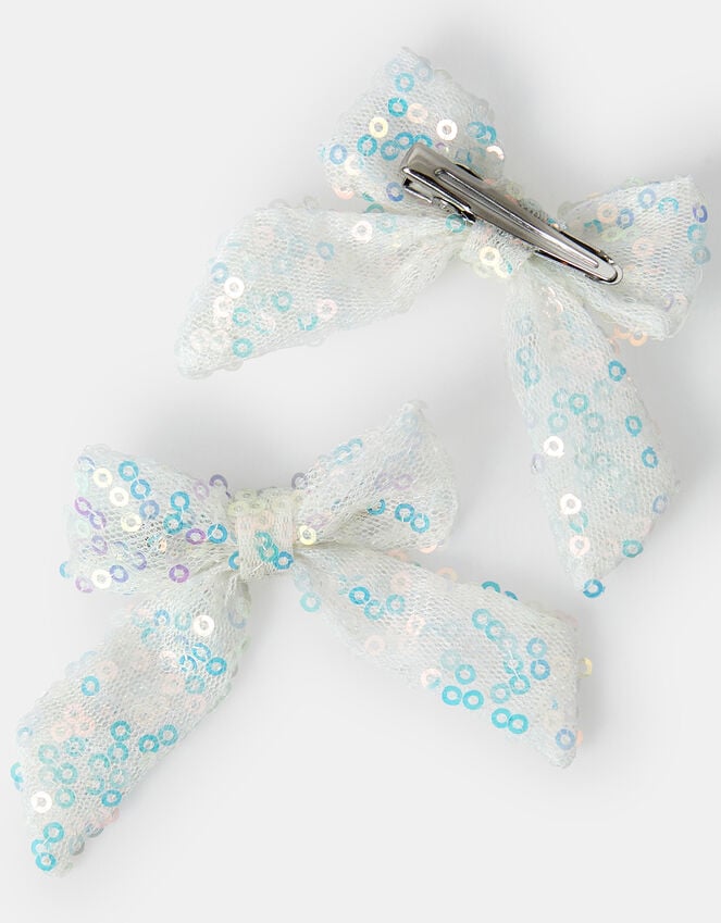 Accessorize 2-Pack Girls Sequin Bow Hair Clips