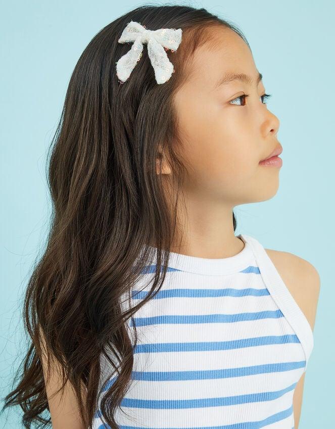 accessorize 2-Pack Girls Sequin Bow Hair Clips