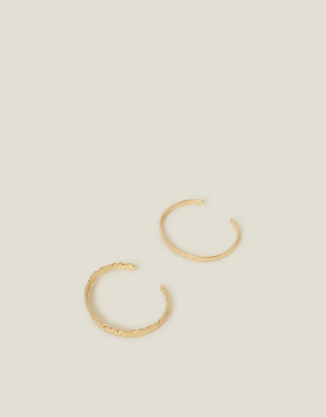 accessorize 2-Pack Hammered Cuff Bracelets