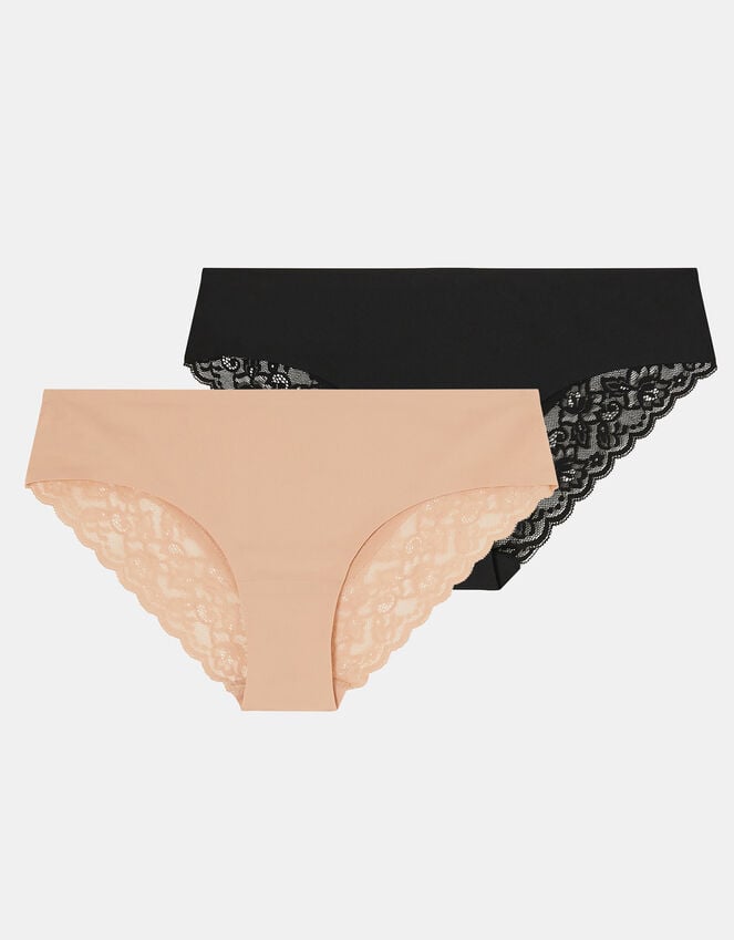 Accessorize 2-Pack Lace-Back Briefs Multi