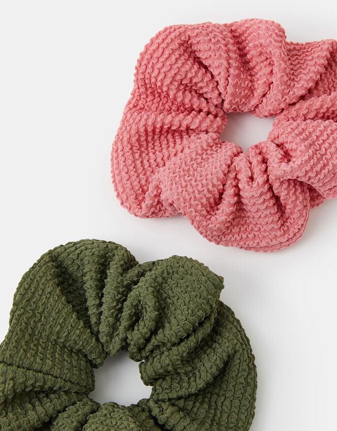 Accessorize 2-Pack Large Texture Hair Scrunchies