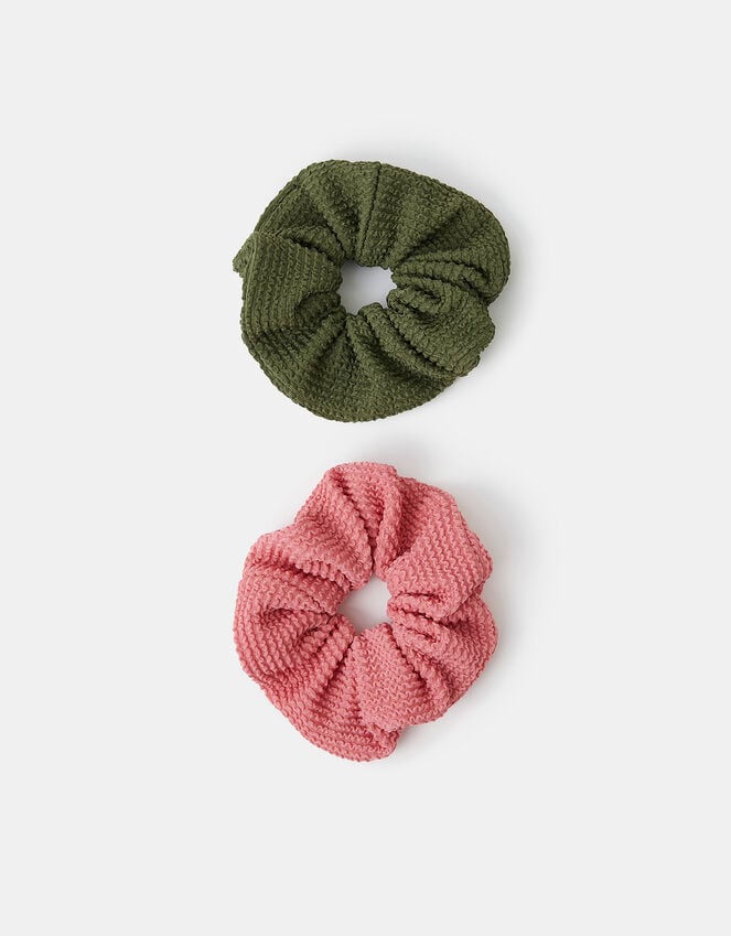 accessorize 2-Pack Large Texture Hair Scrunchies