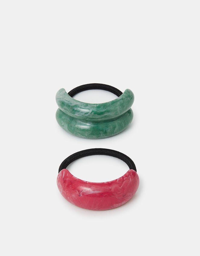 accessorize 2-Pack Marble Resin Hair Cuffs