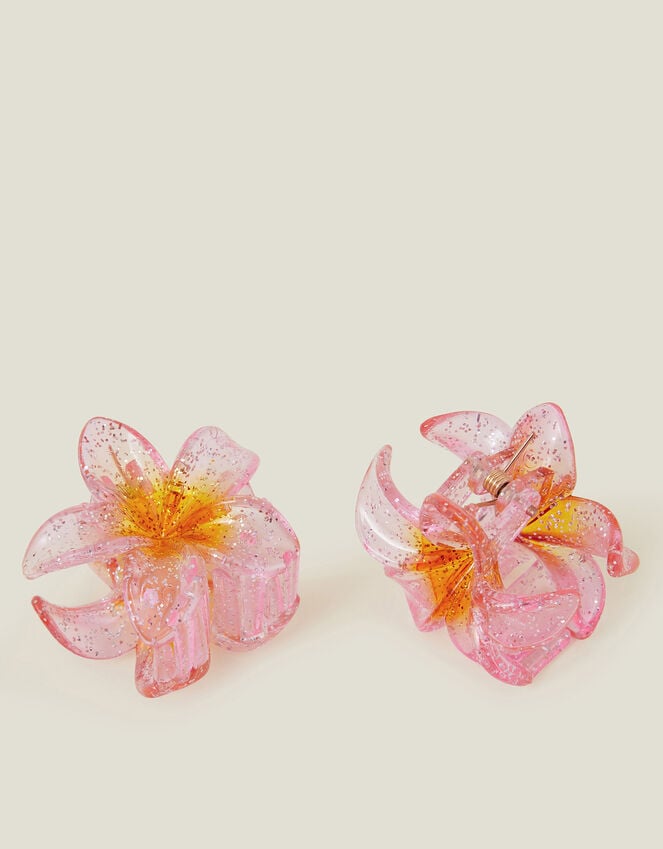 Accessorize 2-Pack Mini Tropical Flower Claw Clips