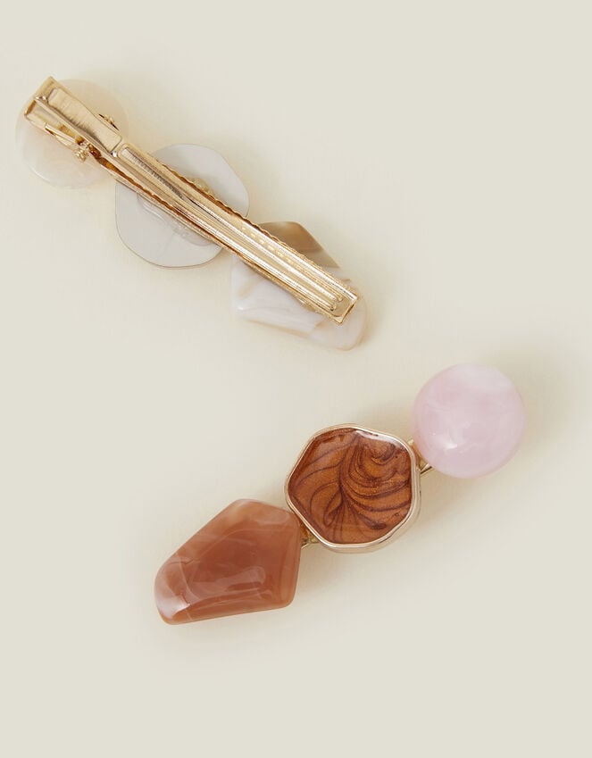 Accessorize 2-Pack Resin Stone Hair Clips