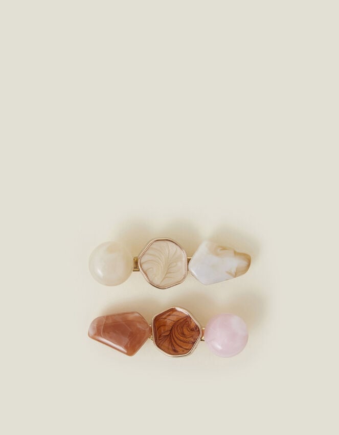 accessorize 2-Pack Resin Stone Hair Clips