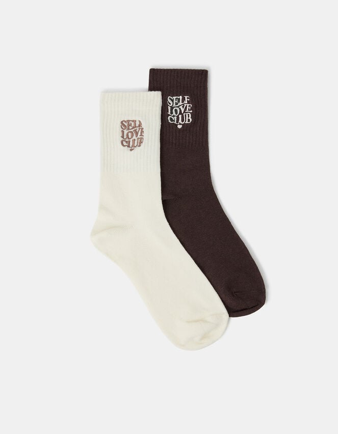 accessorize 2-Pack Self Love Club Socks