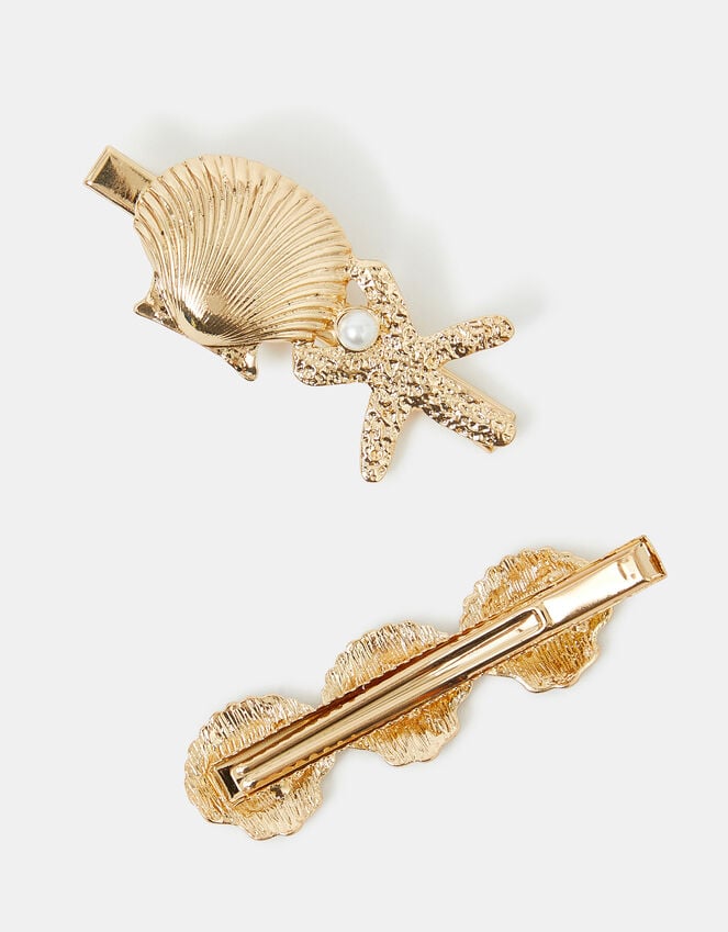 Accessorize 2-Pack Shell Hair Clips