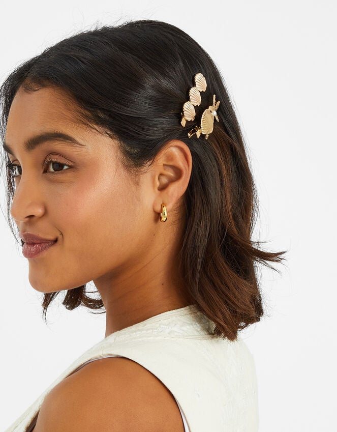 Accessorize 2-Pack Shell Hair Clips