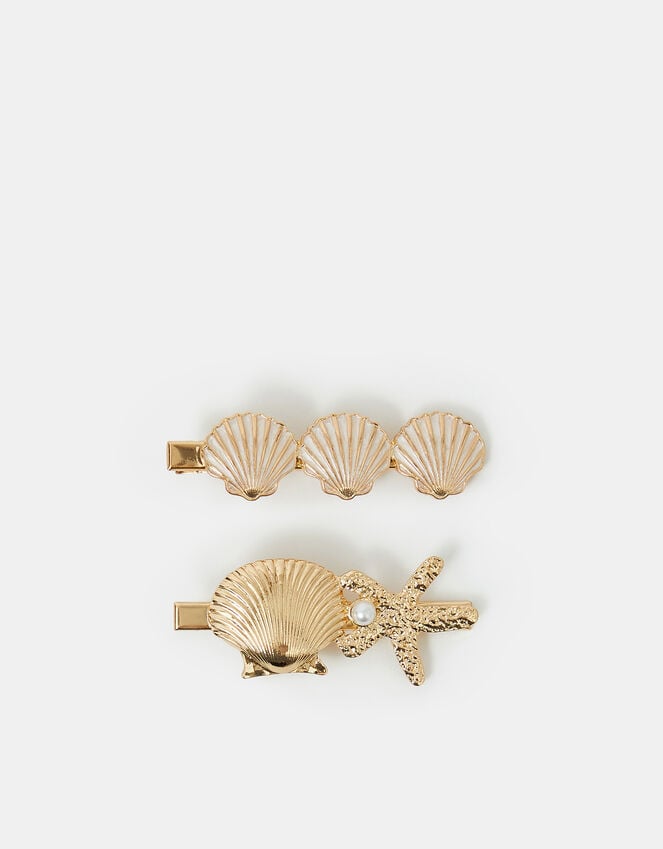 accessorize 2-Pack Shell Hair Clips