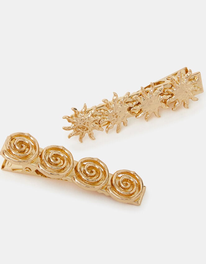 Accessorize 2-Pack Soleil Metal Hair Clips