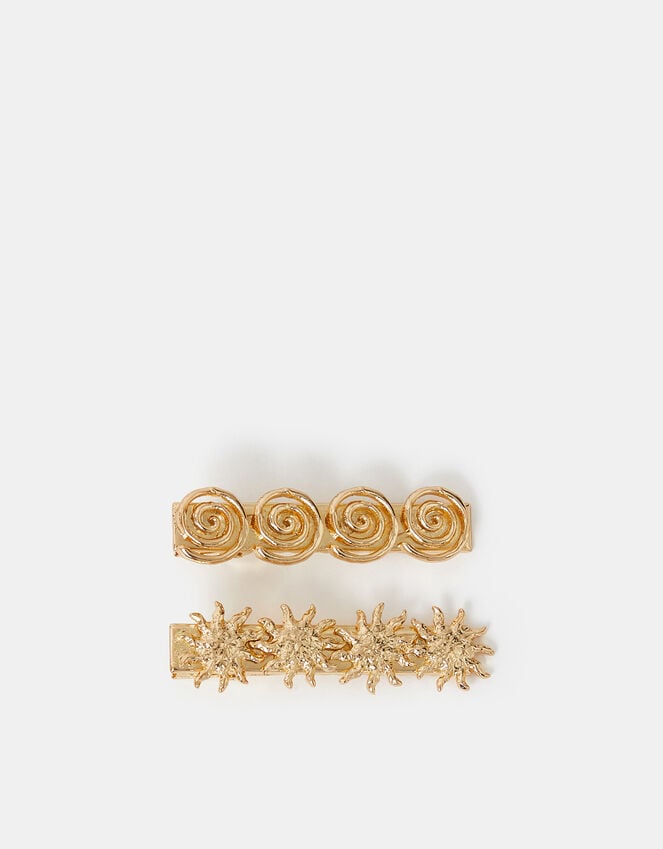 accessorize 2-Pack Soleil Metal Hair Clips
