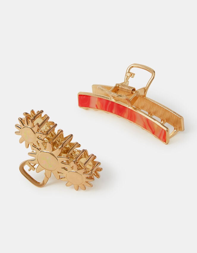 Accessorize 2-Pack Sunshine Metal Claw Clips