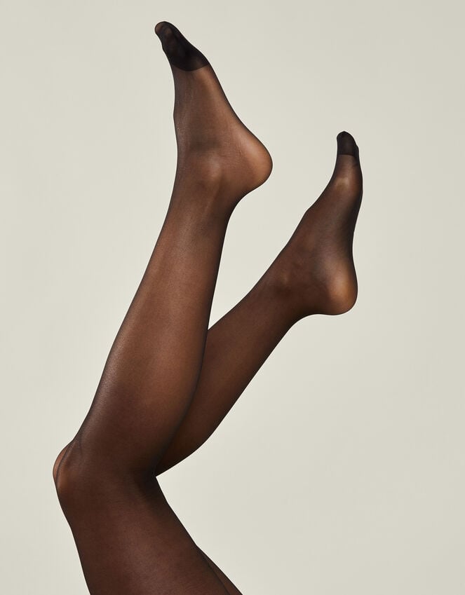 Accessorize 20 Denier Control Top Tights Black