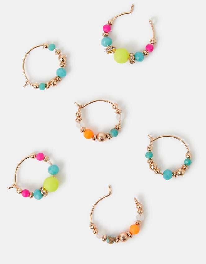 accessorize 3-Pack Beaded Mini Hoop Earrings