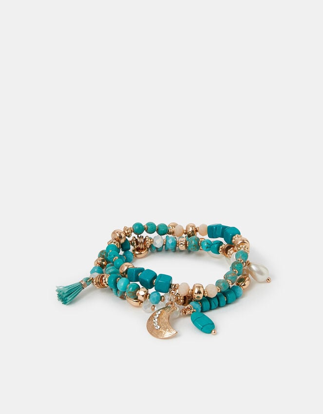 Accessorize 3-Pack Beaded Stretch Bracelets