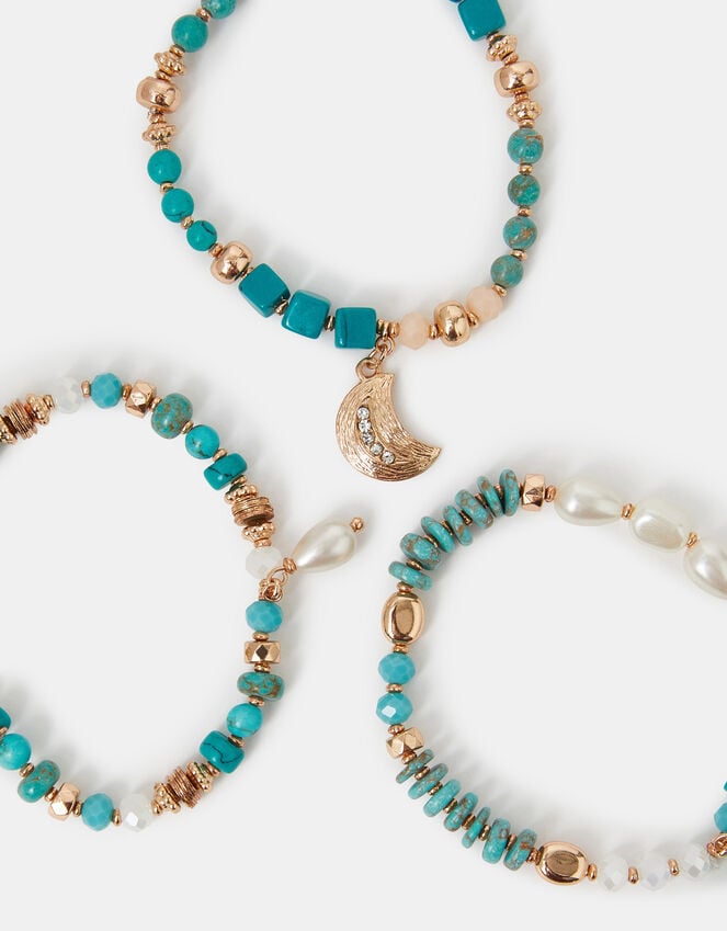 accessorize 3-Pack Beaded Stretch Bracelets