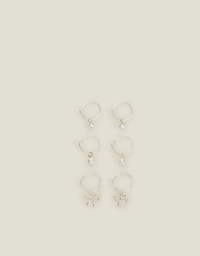 Accessorize 3-Pack Bow Huggie Hoop Earrings