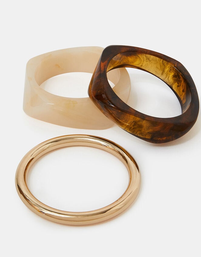 accessorize 3-Pack Chunky Resin Bangles