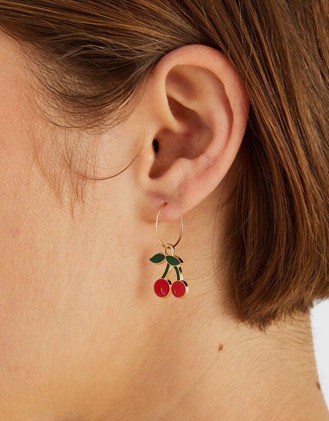 Accessorize 3-Pack Fruity Charm Hoop Earrings