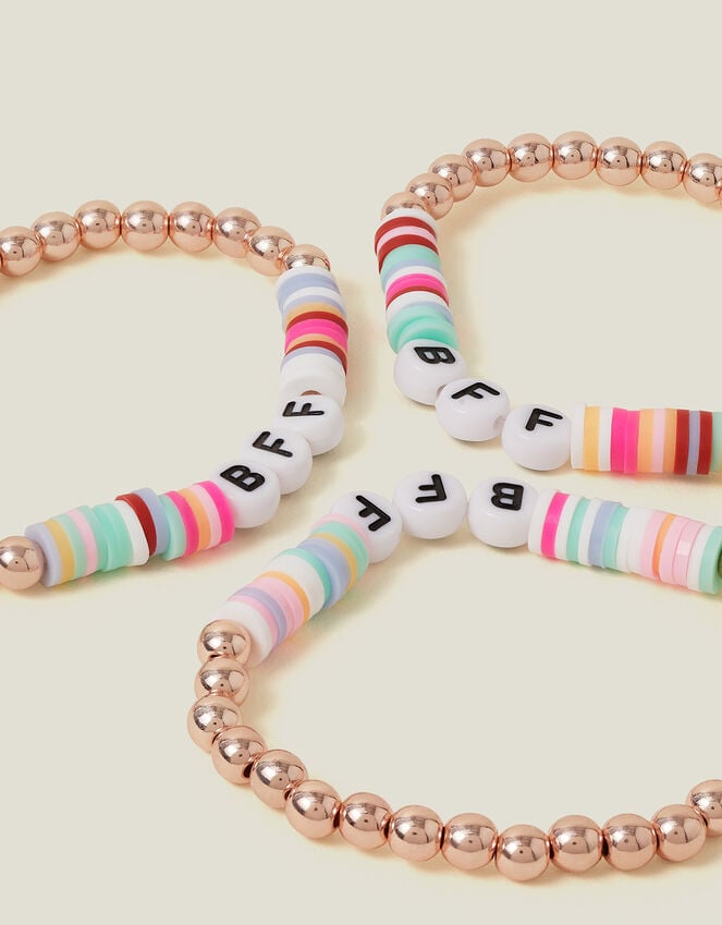 Accessorize 3-Pack Girls 'BFF' Beaded Bracelets