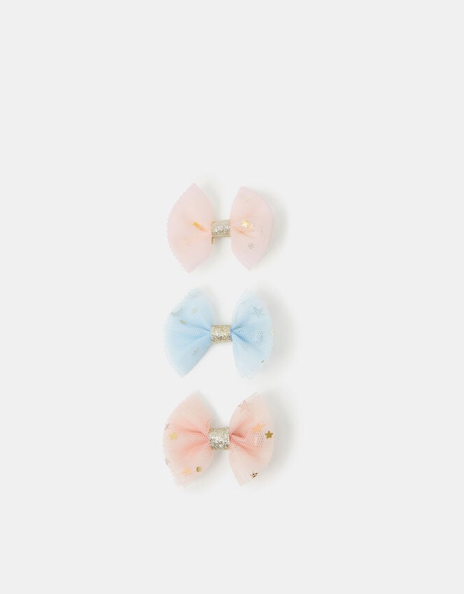 accessorize 3-Pack Girls Bow Hair Clips
