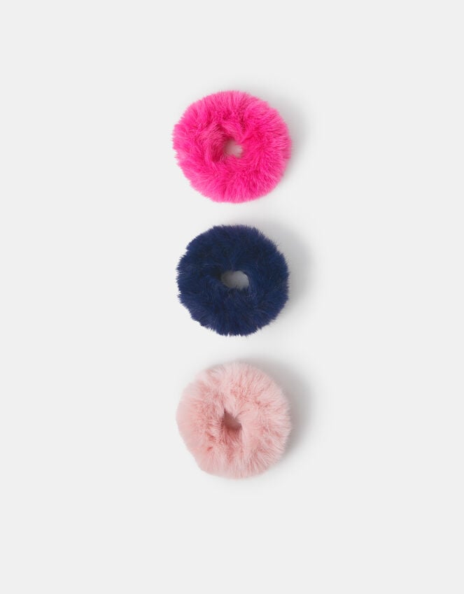 accessorize 3-Pack Girls Fluffy Hair Scrunchies