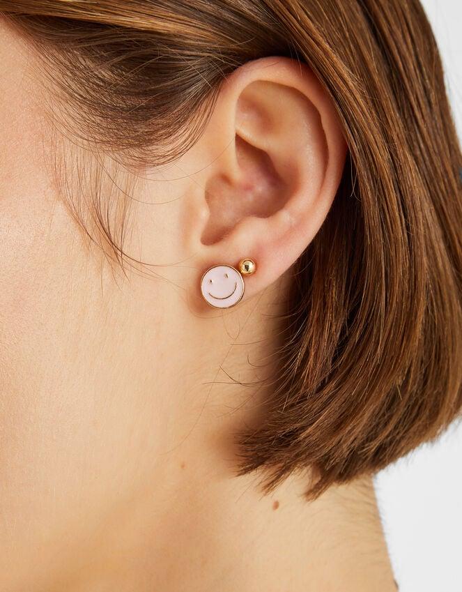 Accessorize 3-Pack Happy Face Stud Earrings