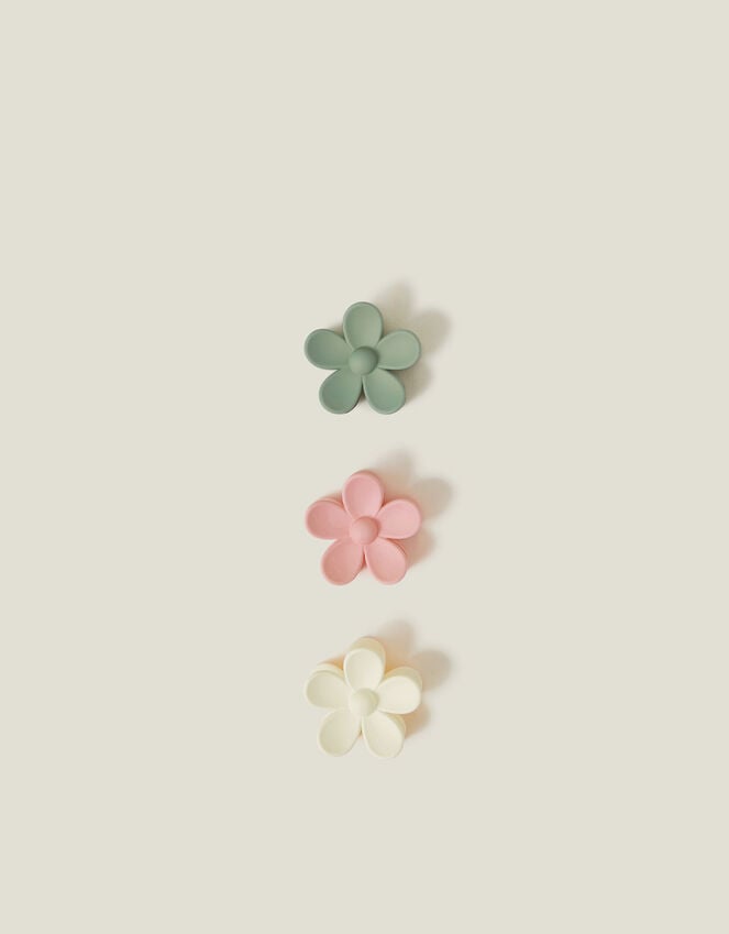 accessorize 3-Pack Matte Mini Flower Claw Clips