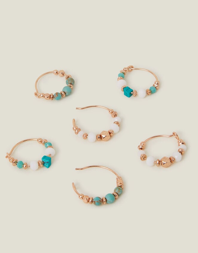 Accessorize 3-Pack Mini Facet Hoop Earrings