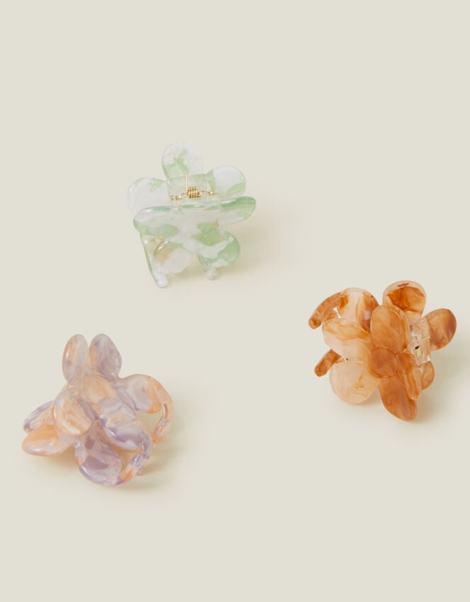 Accessorize 3-Pack Mini Flower Claw Clips
