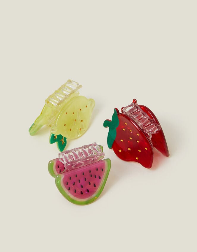 Accessorize 3-Pack Mini Fruit Claw Clips