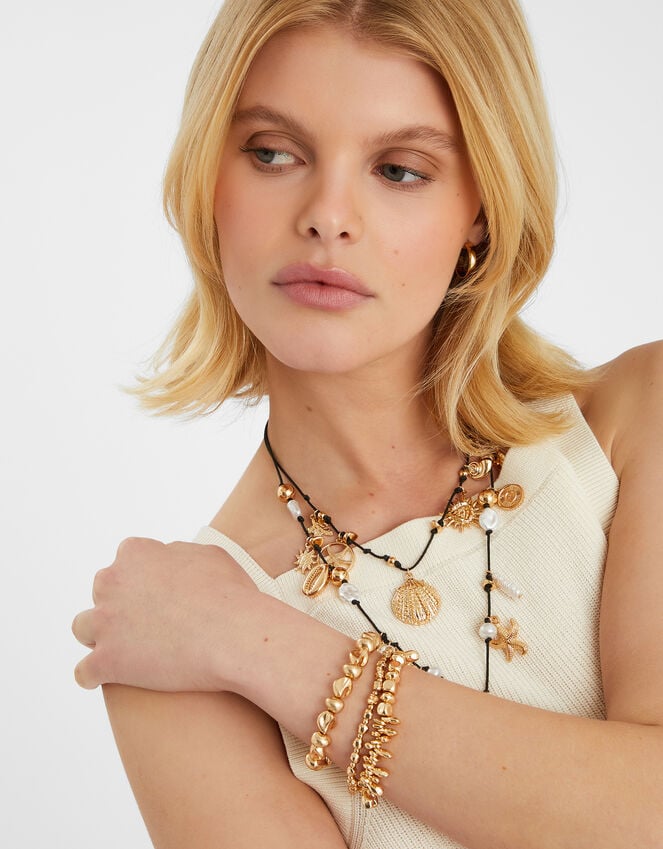 Accessorize 3-Pack Mix Bead Stretch Bracelets