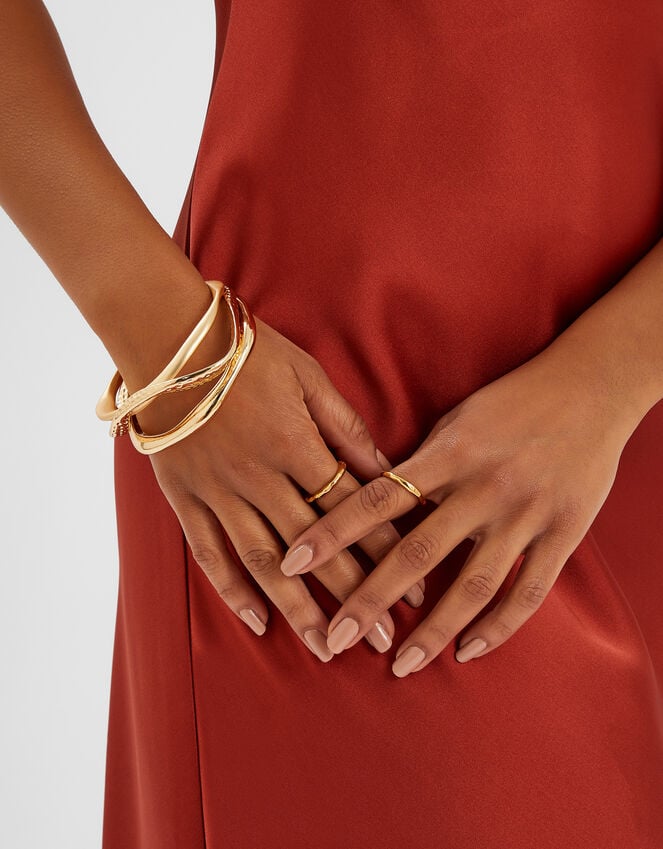 Accessorize 3-Pack Mix Textured Bangles