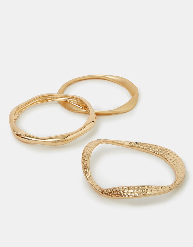 accessorize 3-Pack Mix Textured Bangles