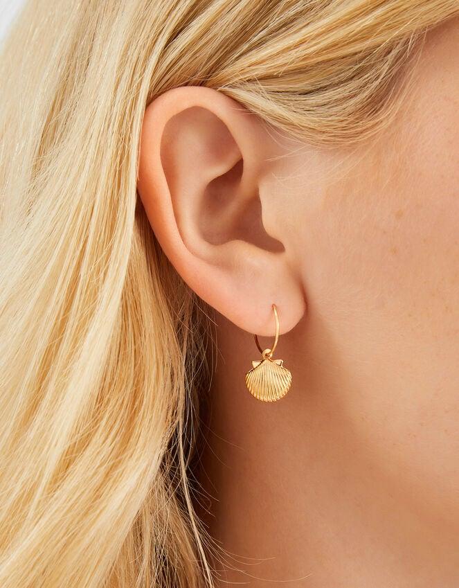 Accessorize 3-Pack Sea Charm Hoop Earrings