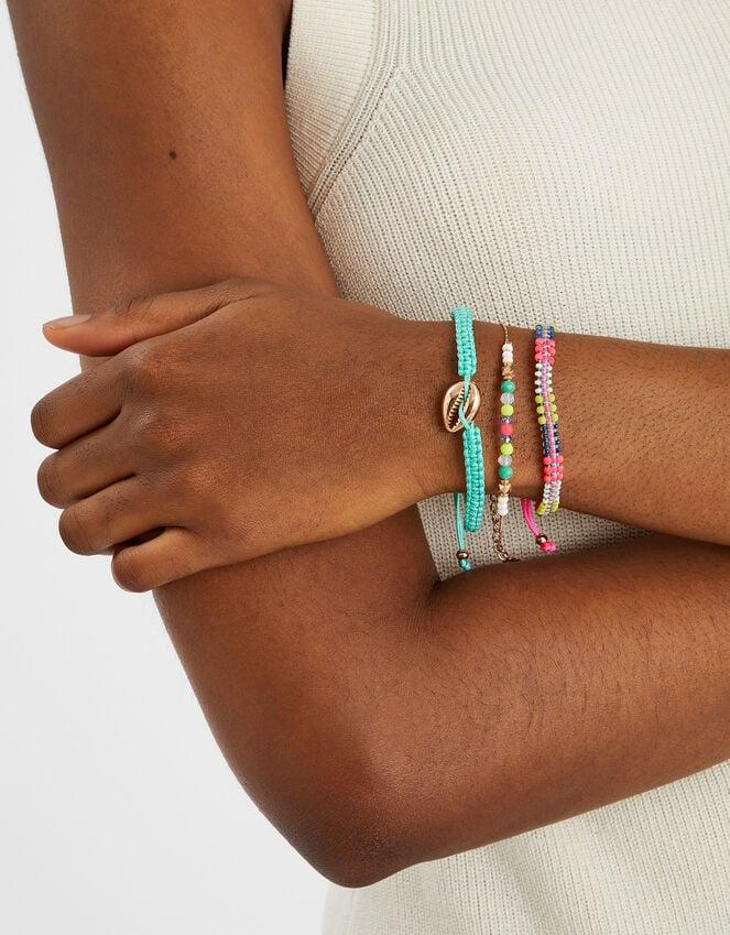 Accessorize 3-Pack Shell Beaded Mix Bracelets