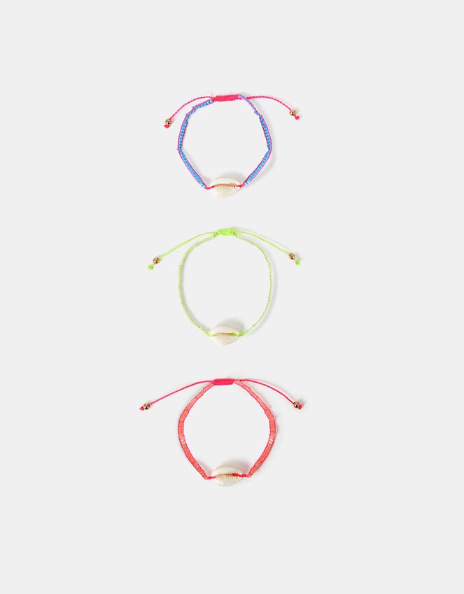Accessorize 3-Pack Shell Cord Bracelets