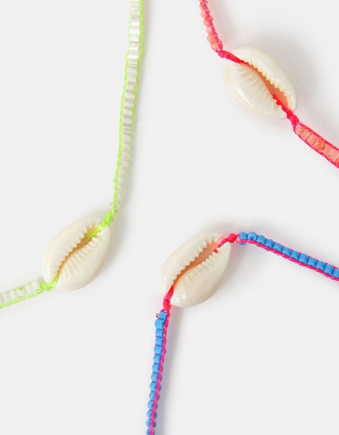 accessorize 3-Pack Shell Cord Bracelets