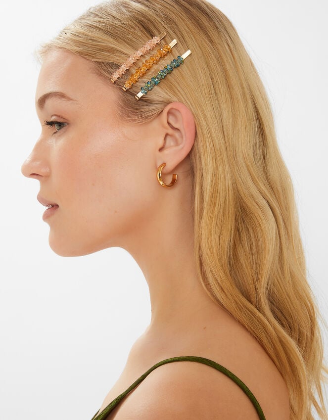 Accessorize 3-Pack Sparkle Gem Hair Slides